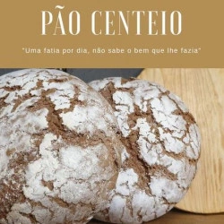 Pão de centeio (cozido em forno a lenha 100% artesanal, peso aprox. 1kg)