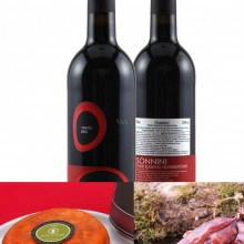 Cabaz Prata - Vinho, Queijo e Salpicão