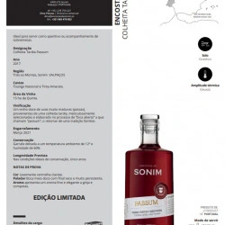Vinho Tinto PASSUM 375ml Encostas de Sonim Colheira Tardia - Img 2