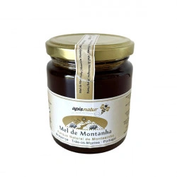 Frasco de Mel de Montanha 300g Parque Natural de Montesinho Castanheiro (predominância) e Urze
