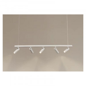 Lustra LED Alb Minimalist Cu 5 Proiectoare lumina neutra - Img 1