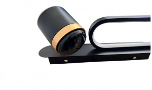 Plafoniera LED Cu Cer Instelat 60cm Negru Moderna 58W,3 Tipuri De Lumina - Img 3