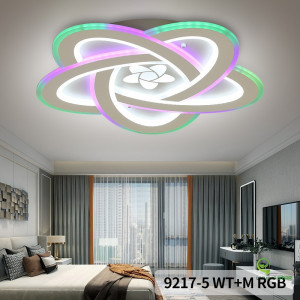 Lustra LED RGB Digital Smart cu Telecomanda wifi 2.4G lumina/rece/calda/neutra intensitate reglabila - Img 1
