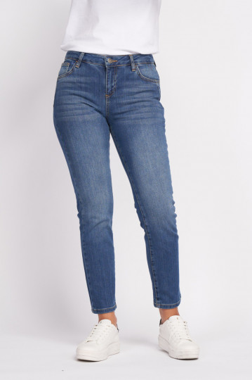 Kenvelo - Dámské Denim Kalhoty dlouhé kalhoty