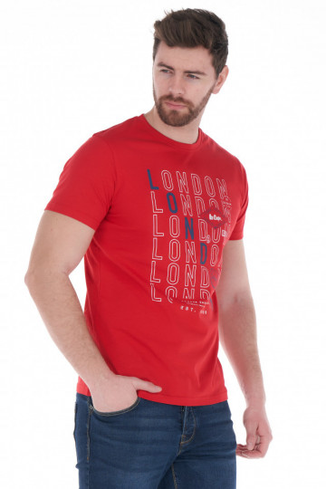 Lee Cooper - Pánské tričko s potiskem a krátkým rukávem