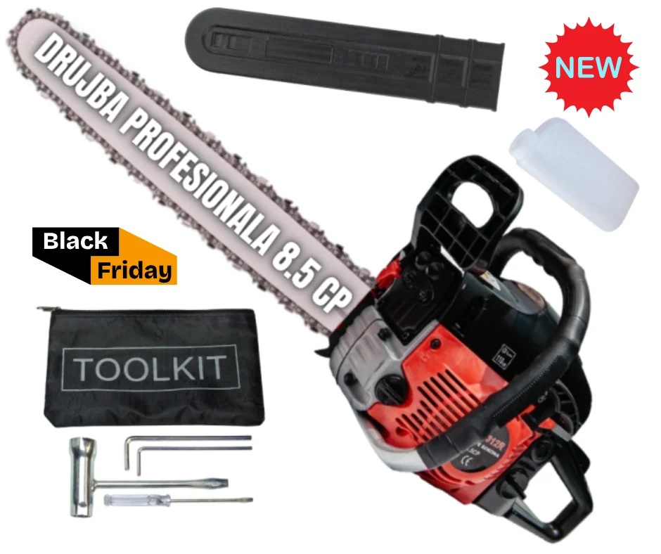 8.5CP *SUPER* Drujba benzina 58cc 8.5cp 10.000rpm 400mm MOTOYAMA JAPAN EasyStart New Generation CMP1312R