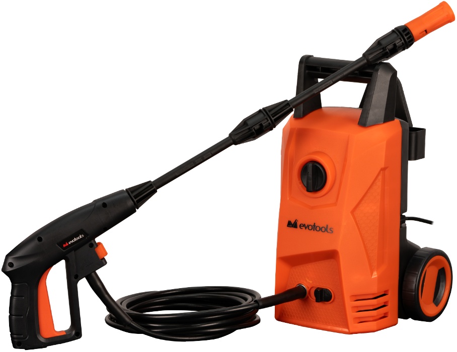 Aparat de spalat cu presiune turbojet 1400W 110bar 5.5 l/min furtun 5m Evotools 683284