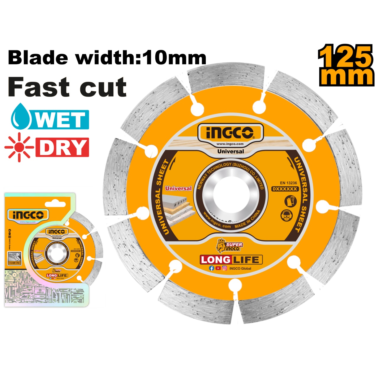 Disc Diamantat Segmentat 115mmX7,5mm