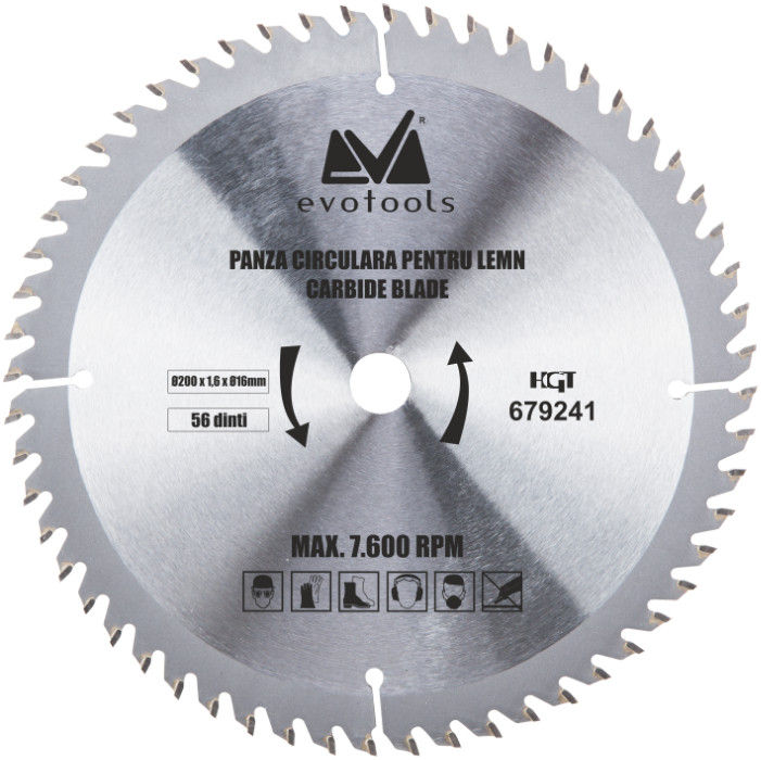 Panza Circulara Vidia Lemn 185x1.4x25.4 mm, 24 dinti. Evotools 638022