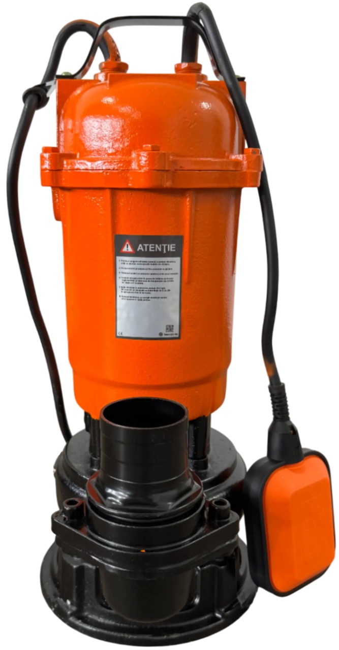 Pompa apa murdara submersibila fonta cu tocator si plutitor GW GW7367, 1.1kW, 1100W, cablu 6.7m, pentru canalizare si fose septice - imagine 4