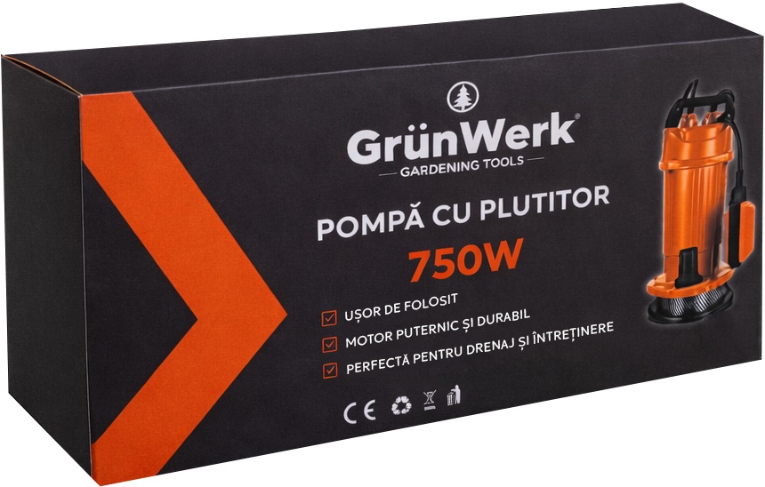 Pompa submersibila apa curata GW GW7174, 750W, Hmax 32m, cu plutitor automat, cablu 4m, pentru puturi si irigatii - imagine 10