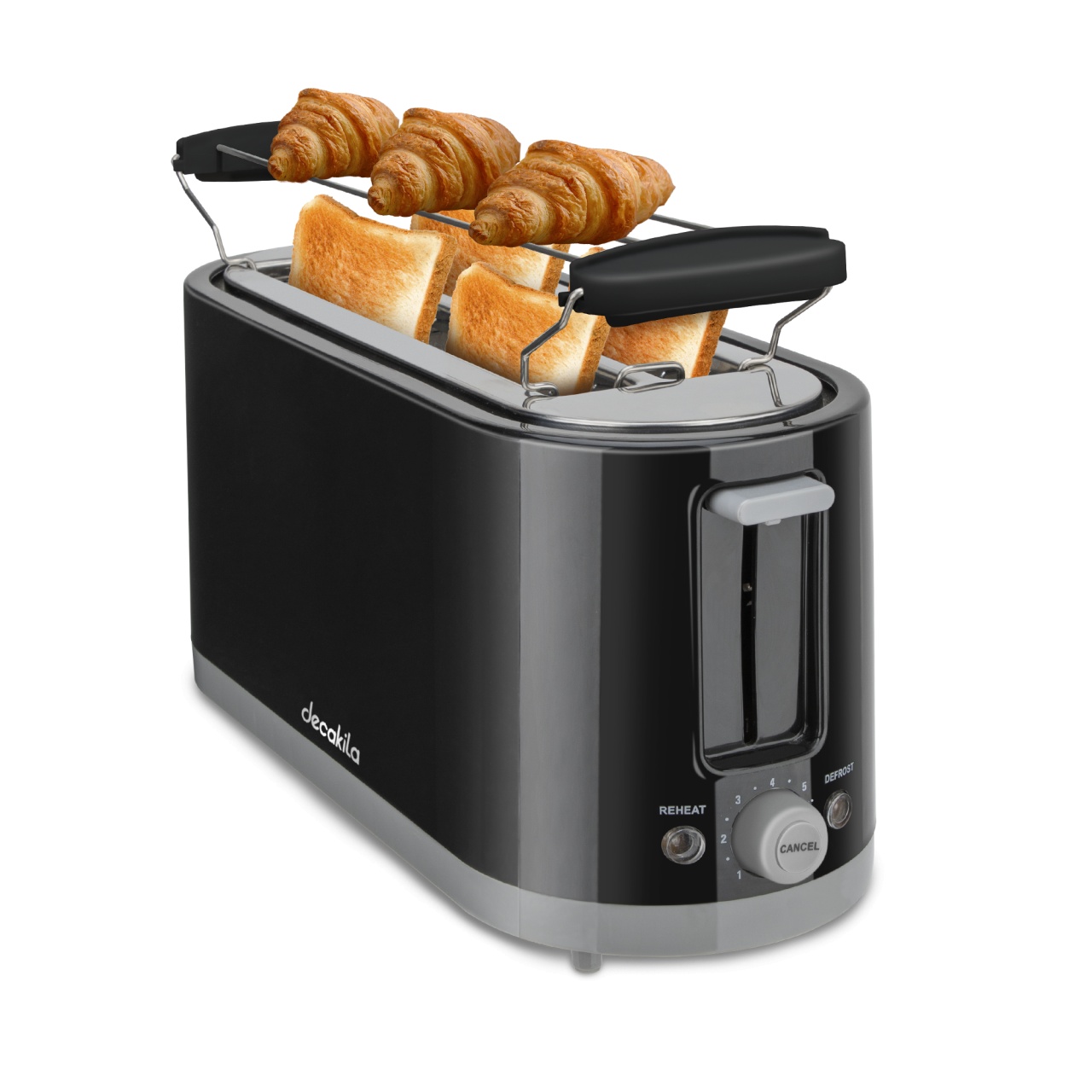 Prajitor Paine 1400W 4 Felii cu Functie Croissant Decakila KETS011B