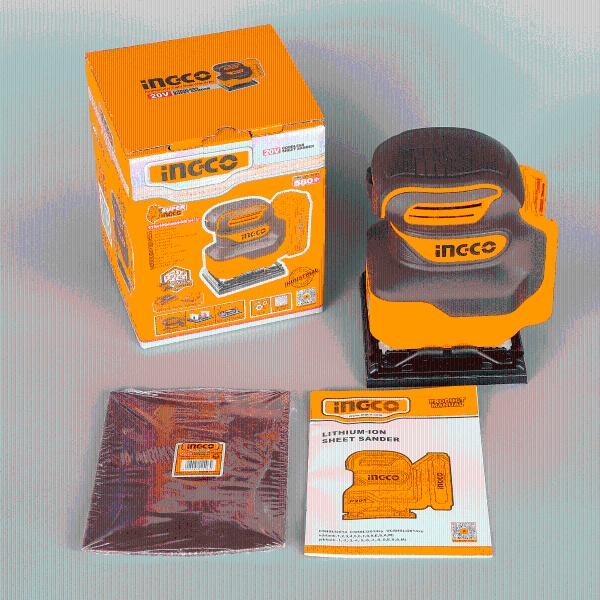 Slefuitor masina de slefuit cu vibratii 20V, 110x100mm, fara acumulator INGCO CSHSLI2014 - imagine 11