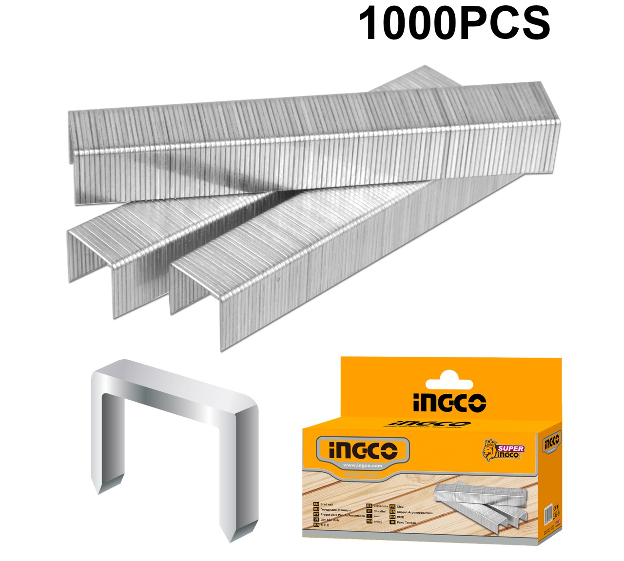 INGCO Capse 1000 buc 8x11/3x1.2 mm STS0208