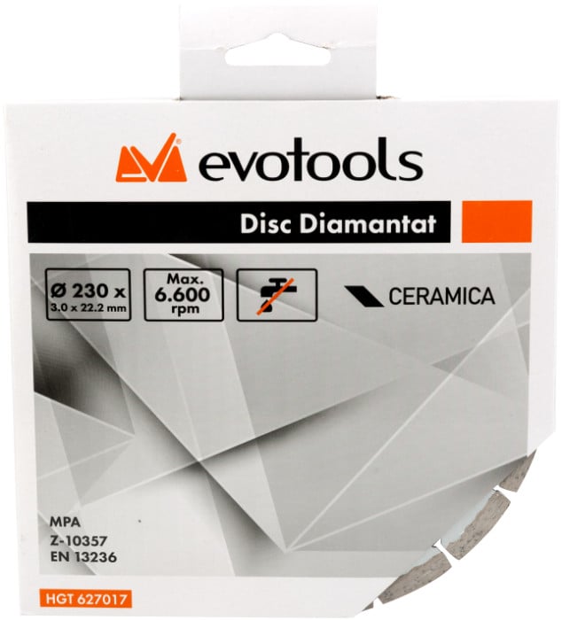 Disc Diamantat Uscat ETP 125 mm; 2 mm grosime pastila - 1 | YEO