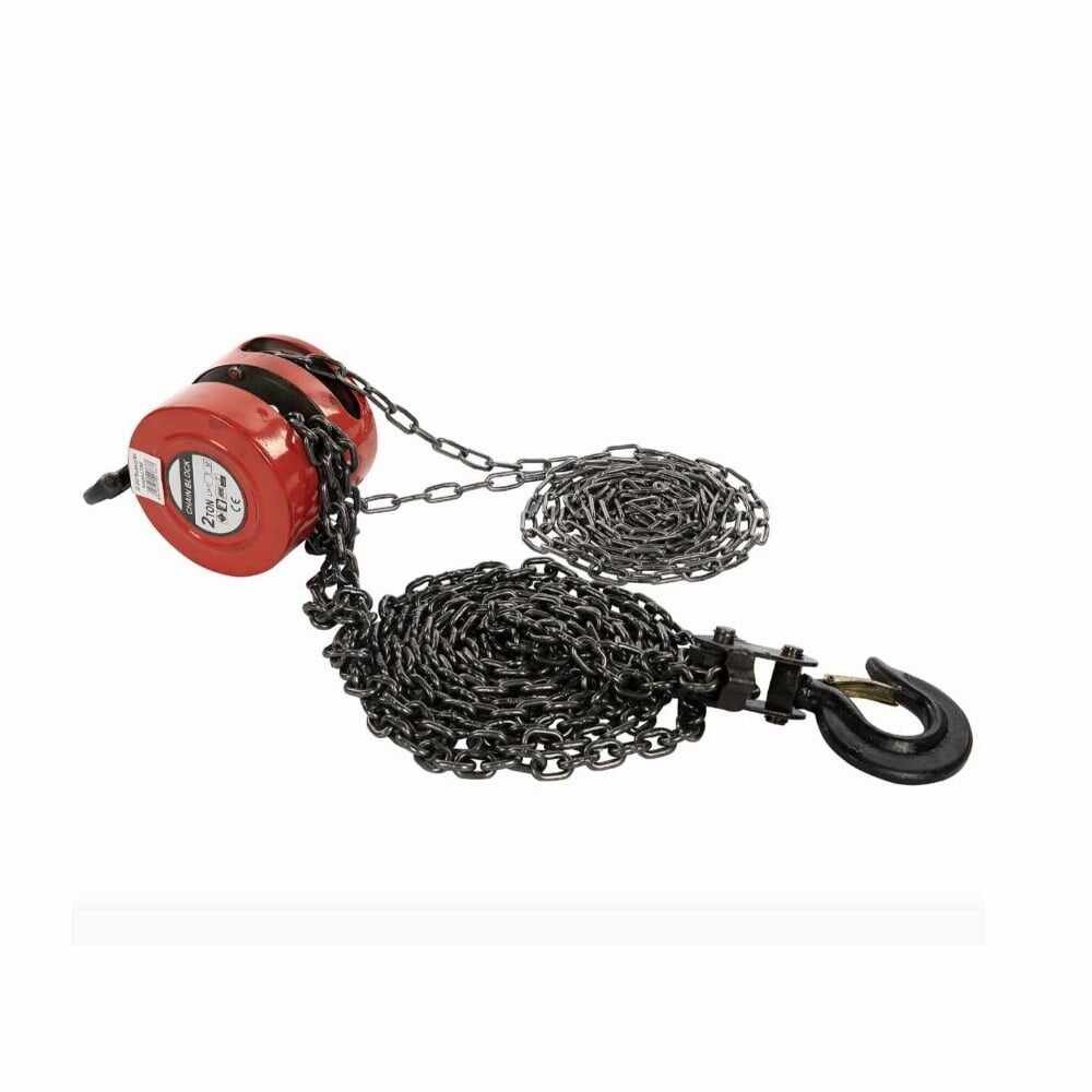 Macara manuala cu lant 1 tona , lungime lant 3 m, scripete manual pentru ridicare sarcini