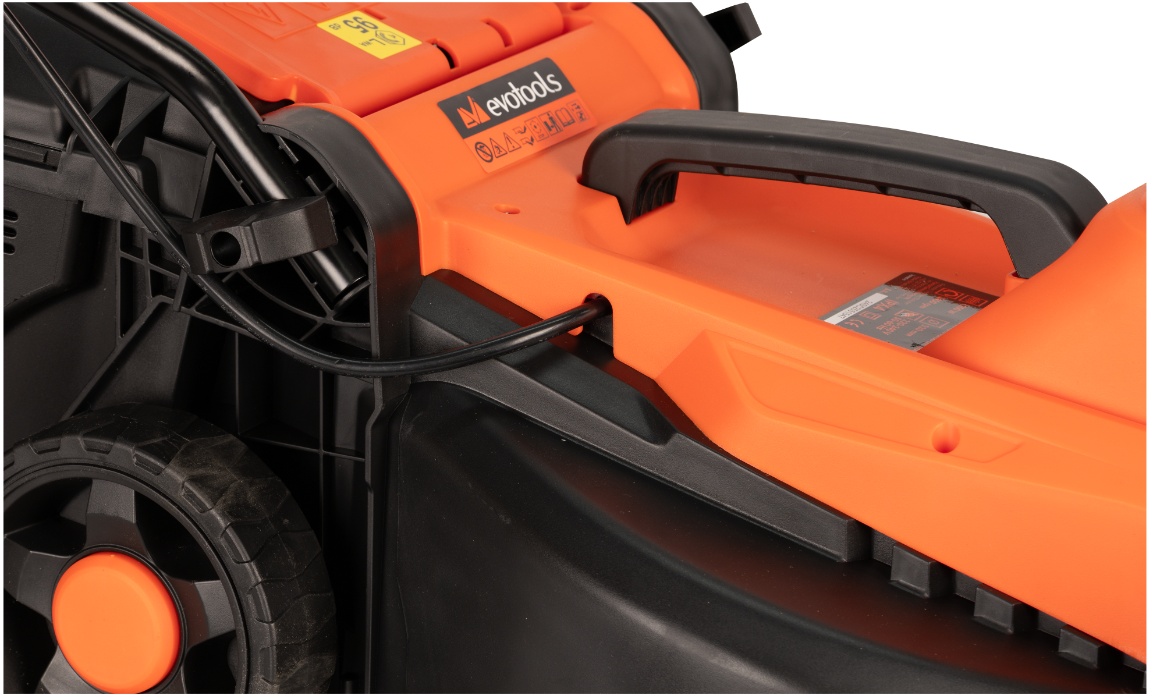 Masina de tuns iarba electrica LM1200B EvoTools 683311, 1200W, latime taiere 320mm, 3450rpm, cos colector 30L, reglaj 3 trepte 25-65mm - imagine 4