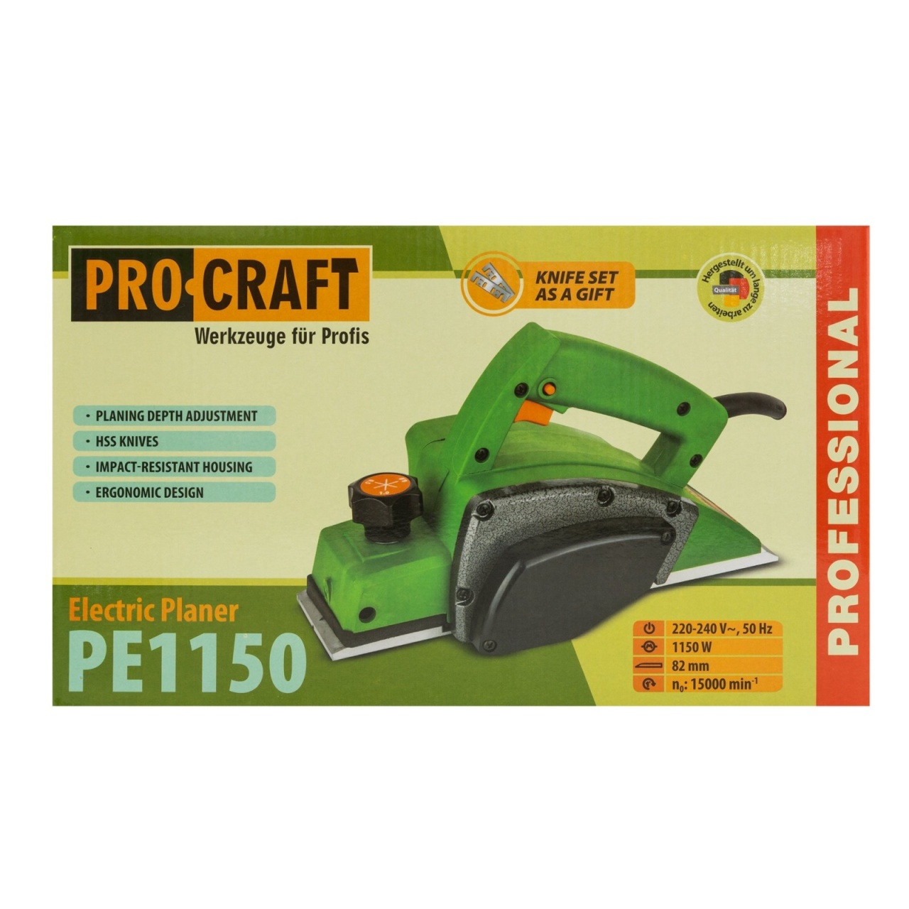 Rindea electrica 1150W, 82mm, 15000rpm, semiprofesionala, Procraft PE1150 - 1 | YEO