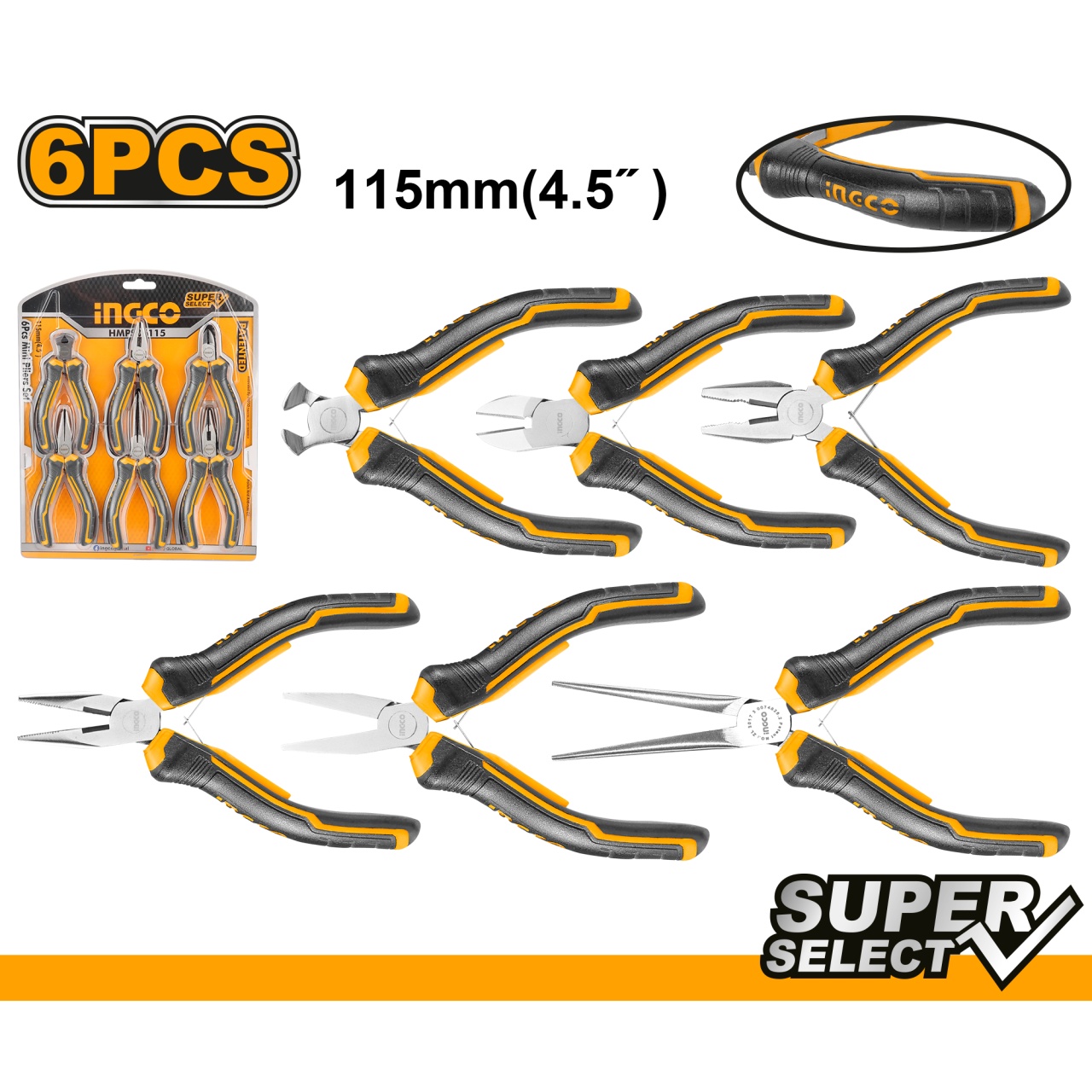 Set 6 Mini Patenti INGCO HMPS06115 - 1 | YEO