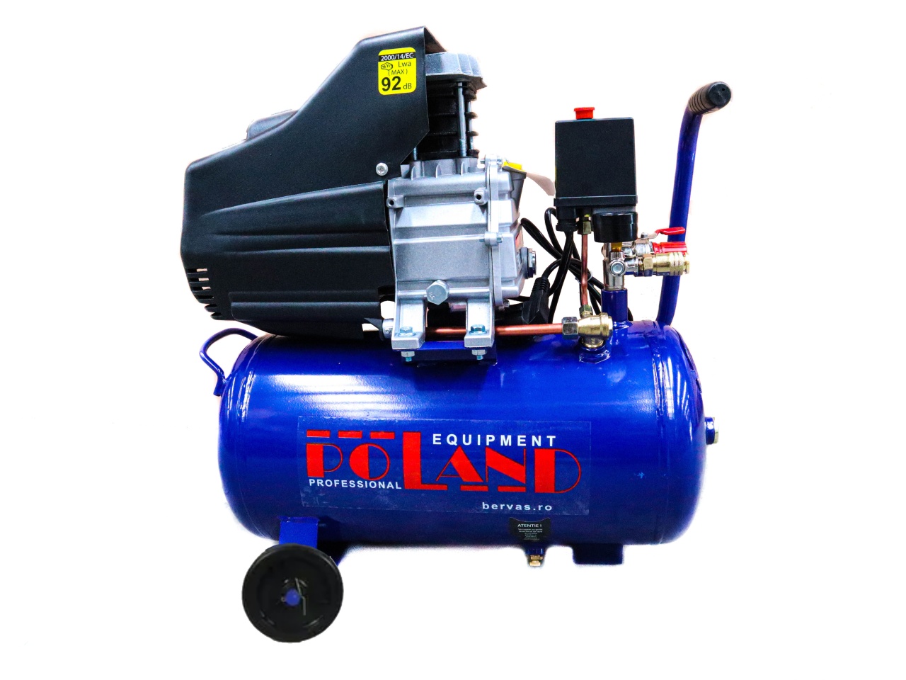 Compresor de Aer 25L, 1500W, 120L/min, 8bar/115psi, Poland PROFESSIONAL