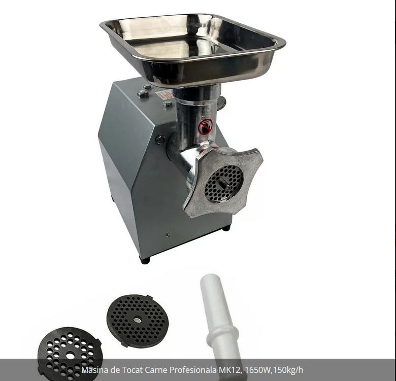 Masina Electrica de Tocat Carne Profesionala MK8 ALTAI – 750W, Otel Inox, Accesorii Incluse – Campion CMP0868 - 1 | YEO