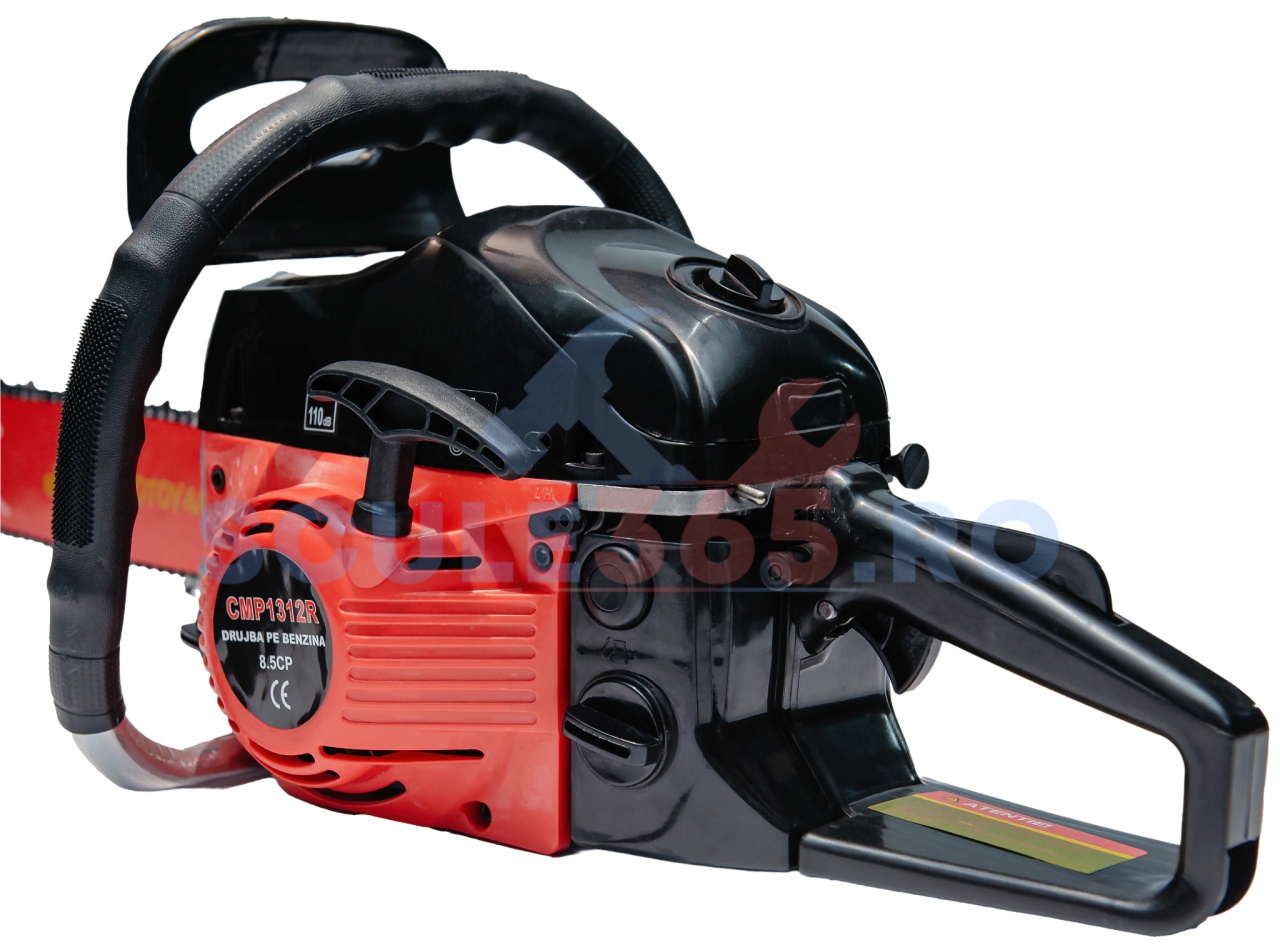 *SUPER Pachet* 8.5cp Drujba benzina + 3 lanturi + 3 lame + x2 ulei ungere lant 1L + x2 ulei amestec 0.5L + x2 bujii + accesorii + manusi protectie, MOTOYAMA JAPAN - 2 | YEO