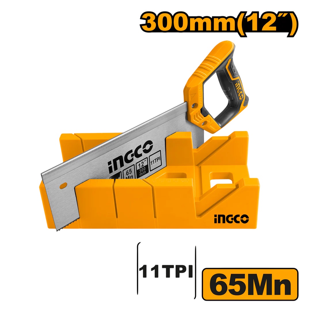Fierastrau Manual 30cm cu Suport pentru Taiere in Unghi INGCO HMBSK30082