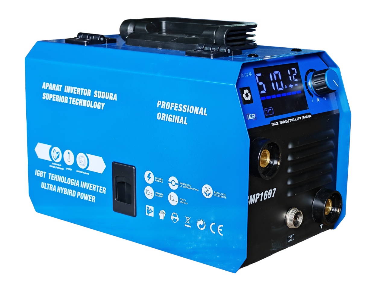 *PACHET* Aparat de sudura tip Invertor cu sarma 495A, + 2.5KG ELECTROZI, x2 sarma sudura 1kg, magnet sudura, masca sudura automata / MMA/MIG/MAG afisaj digital, ventilat, URAL MASH IGBT TEHNOLOGY ULTRA HYBRID POWER, CMP1697 - imagine 3