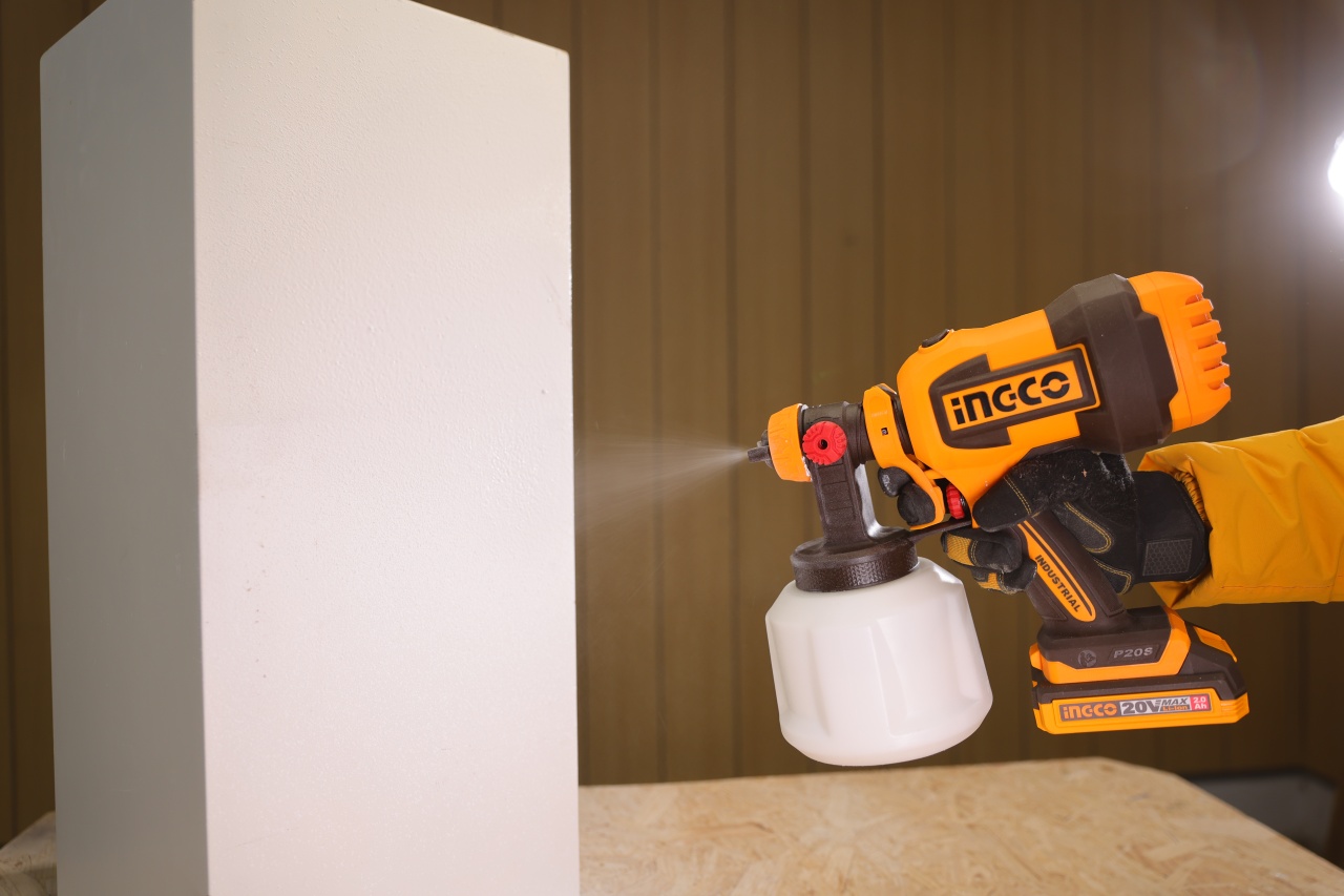 Pistol de vopsit 20V cu functie de suflare, debit 800ml/min, rezervor 1000ml, fara acumulator, INGCO CSGLI2004 - imagine 8