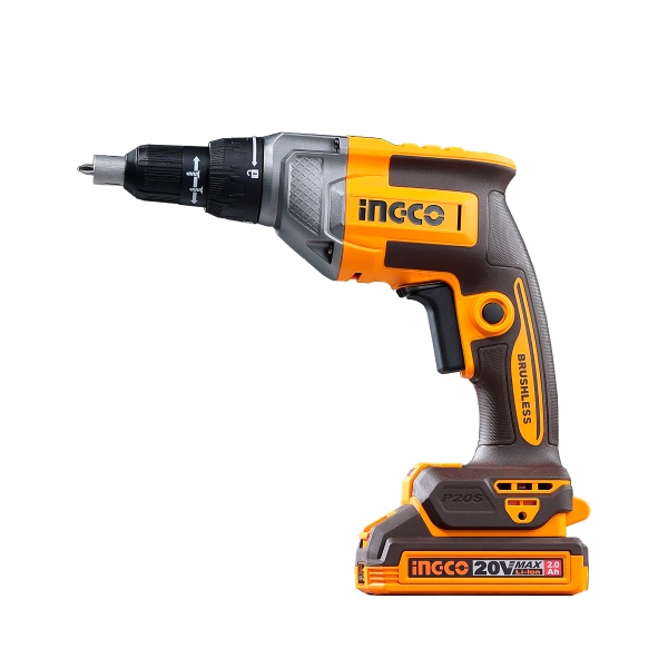 Bormasina 20V 1/4" pentru rigips, motor fara perii, 4200rpm, fara acumulator INGCO CDSLI20428 - imagine 10