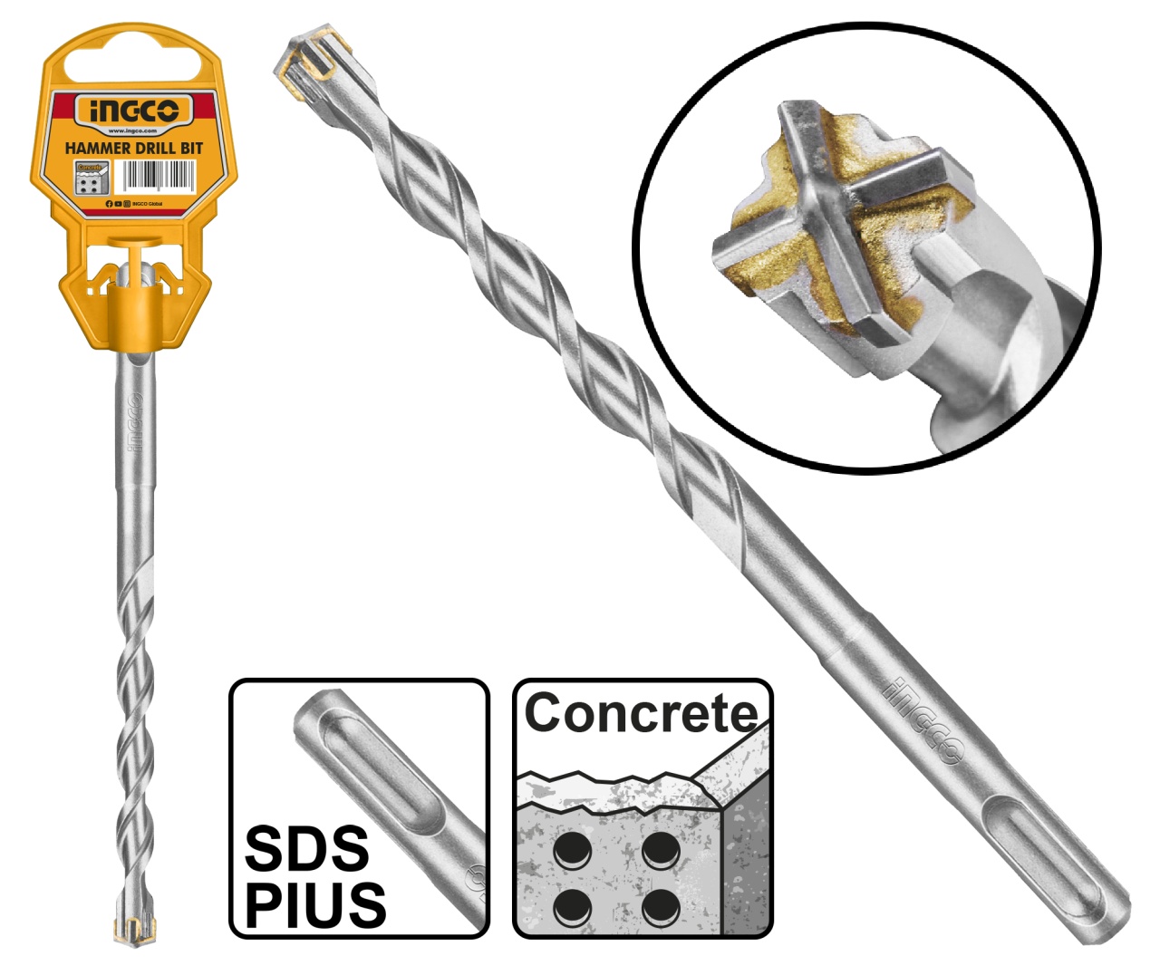 Burghiu Beton SDS PLUS 22x310mm