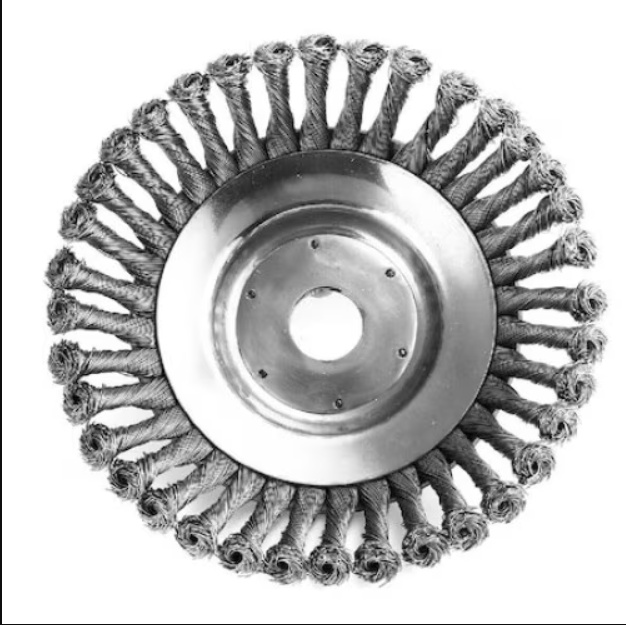 Disc perie din sarma de otel pentru motocoasa de umar Campion Altai CMP0625, diametru 150 mm / 6 inch, pentru curatarea buruienilor si pavajelor - view 2