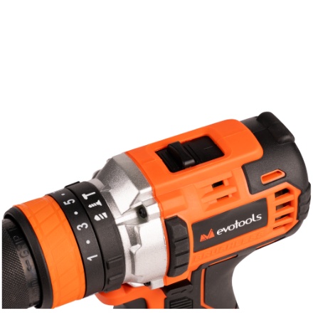 Masina de insurubat cu percutie brushless EvoTools 683869, kit MAX 20V, 2 acumulatori 2Ah, incarcator rapid, cuplu 50Nm, 2 viteze, mandrina metalica 13mm - imagine 4