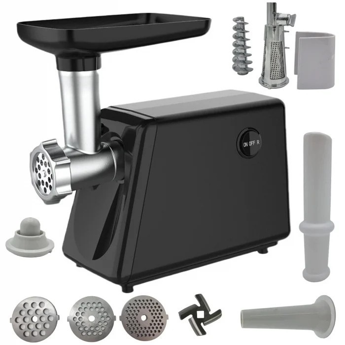 MASINA de tocat carne 3500w electrica PROFESIONALA , 4 IN 1 NEGRU LUCIOS CAMPION CMP1671