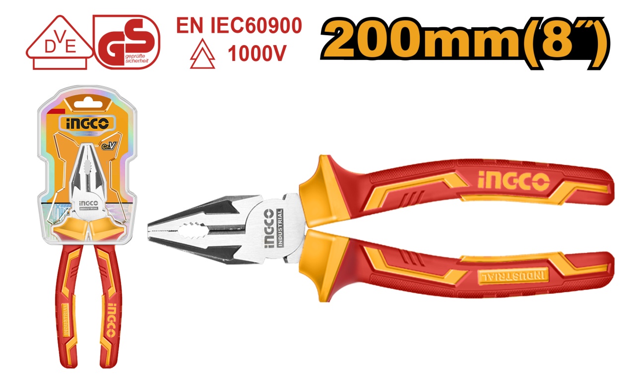 Patent Electricieni 7\'\'/180mm 1000V INGCO HICP28188