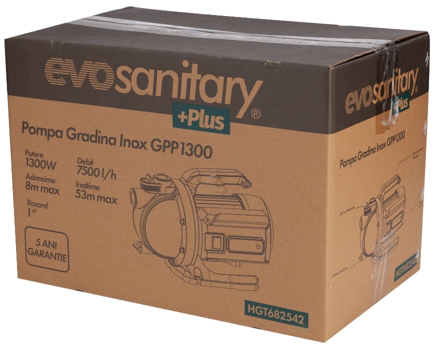 Pompa Gradina Inox 900 W GPP Evosanitary Plus 682541 - 5 ani garantie - 2 | YEO