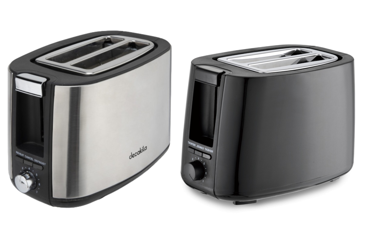 Prajitor Paine 750W 2 Felii Negru Decakila KETS008B