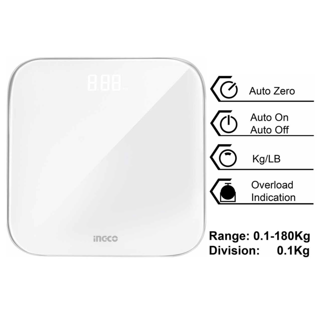Cantar Uman Afisaj Electronic INGCO HESA41802