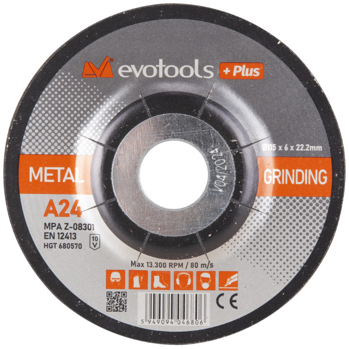 Disc Abraziv de Polizat PLUS 125 x 6 mm; 24 granulatie