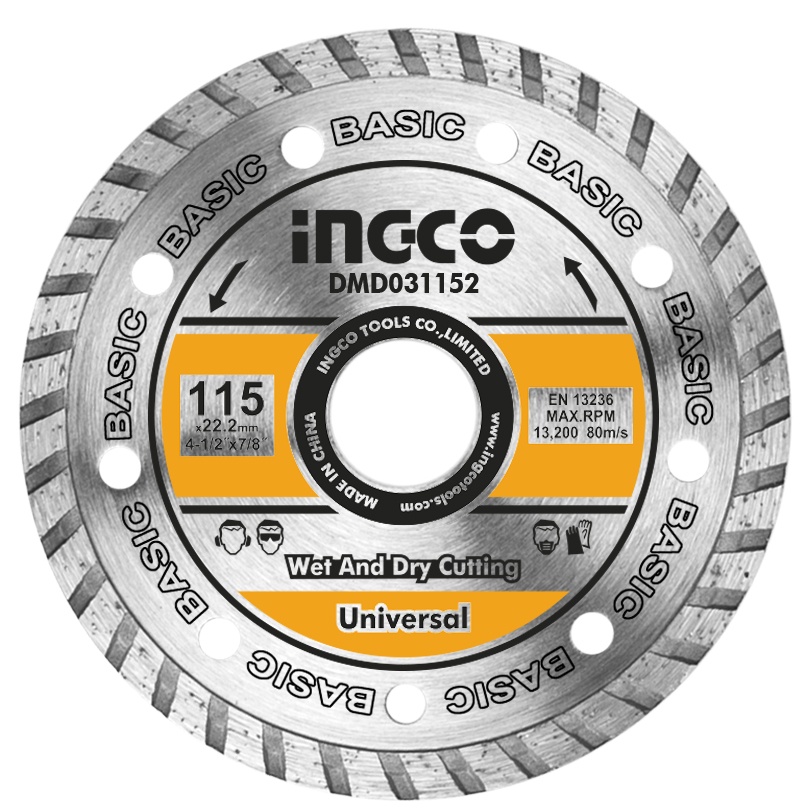 Disc Diamantat Turbo 115xmmX7,5mm INGCO DMD031152 - 1 | YEO