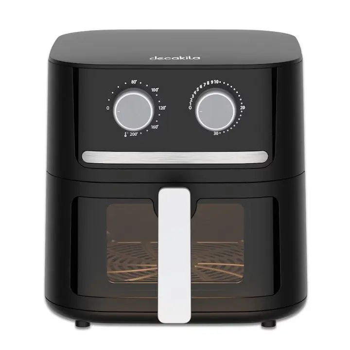 Friteuza cu aer cald 1600W, capacitate 6.5L, cu temporizator si temperatura reglabila, Decakila KEEC085B
