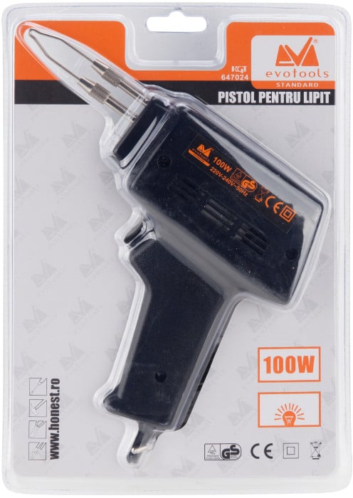 Pistol Electric Pentru Lipit 100 W; Evotools 647024 - 1 | YEO