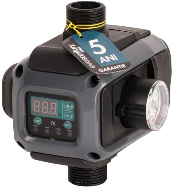 Prescontrol Electronic 1.1kW, Presiune Reglabila 1.3–9.8 bar, Protectie Lipsa Apa, Evosanitary 683577 – 683577