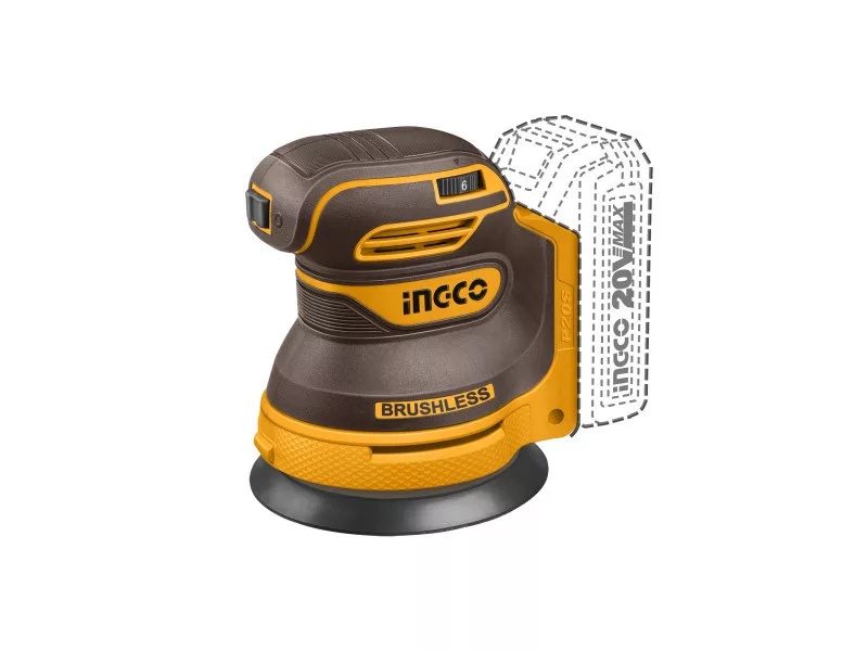 Slefuitor Orbital 20V 125mm CROSLI2002 – 8000-13000 rpm, Viteza Variabila, Talpa 125mm, Fara Acumulator si Incarcator - imagine 2