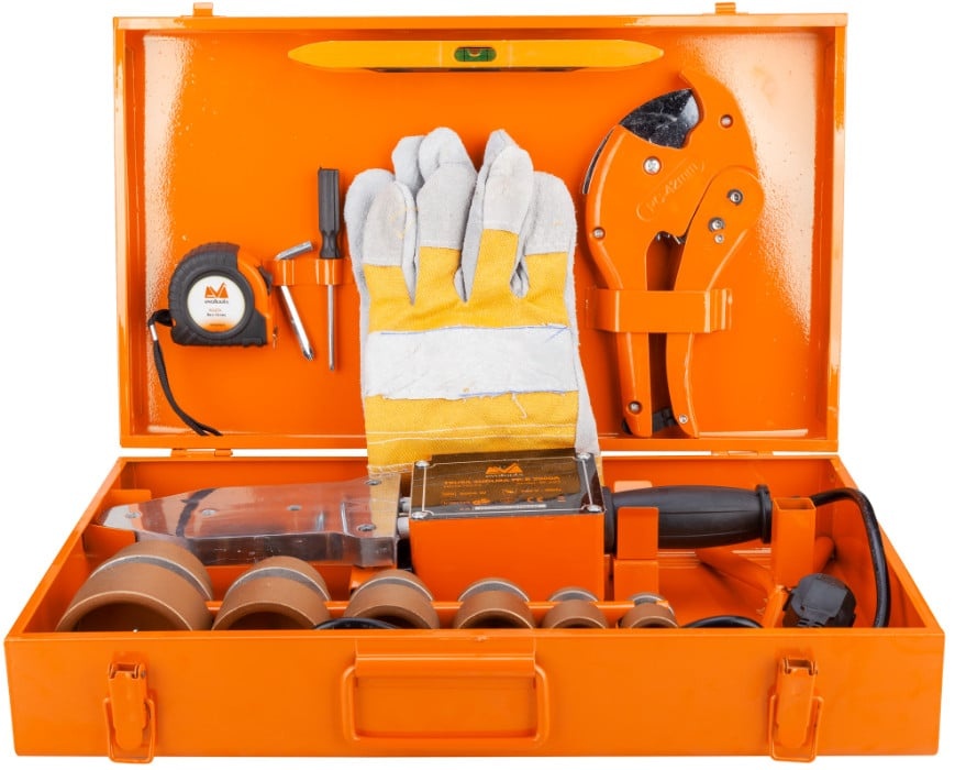 Trusa sudura plita PPR 2400W cu 6 bacuri pentru lipit țevi, Craft-Tec MX561