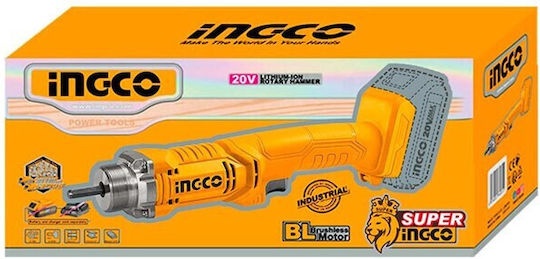Vibrator beton cu acumulator 20V INGCO CCVLI2023011, 2300 rpm, cu 1 acumulator 2.0Ah si incarcator - 2 | YEO
