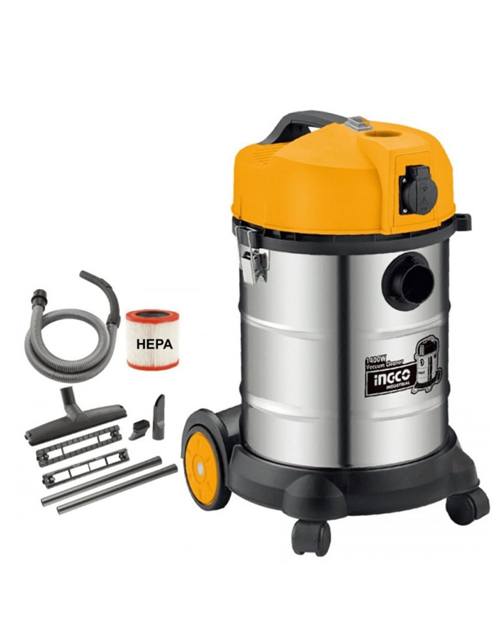 Aspirator 30L Industrial 1400W, 1.9CBM/Min Ingco VC14301