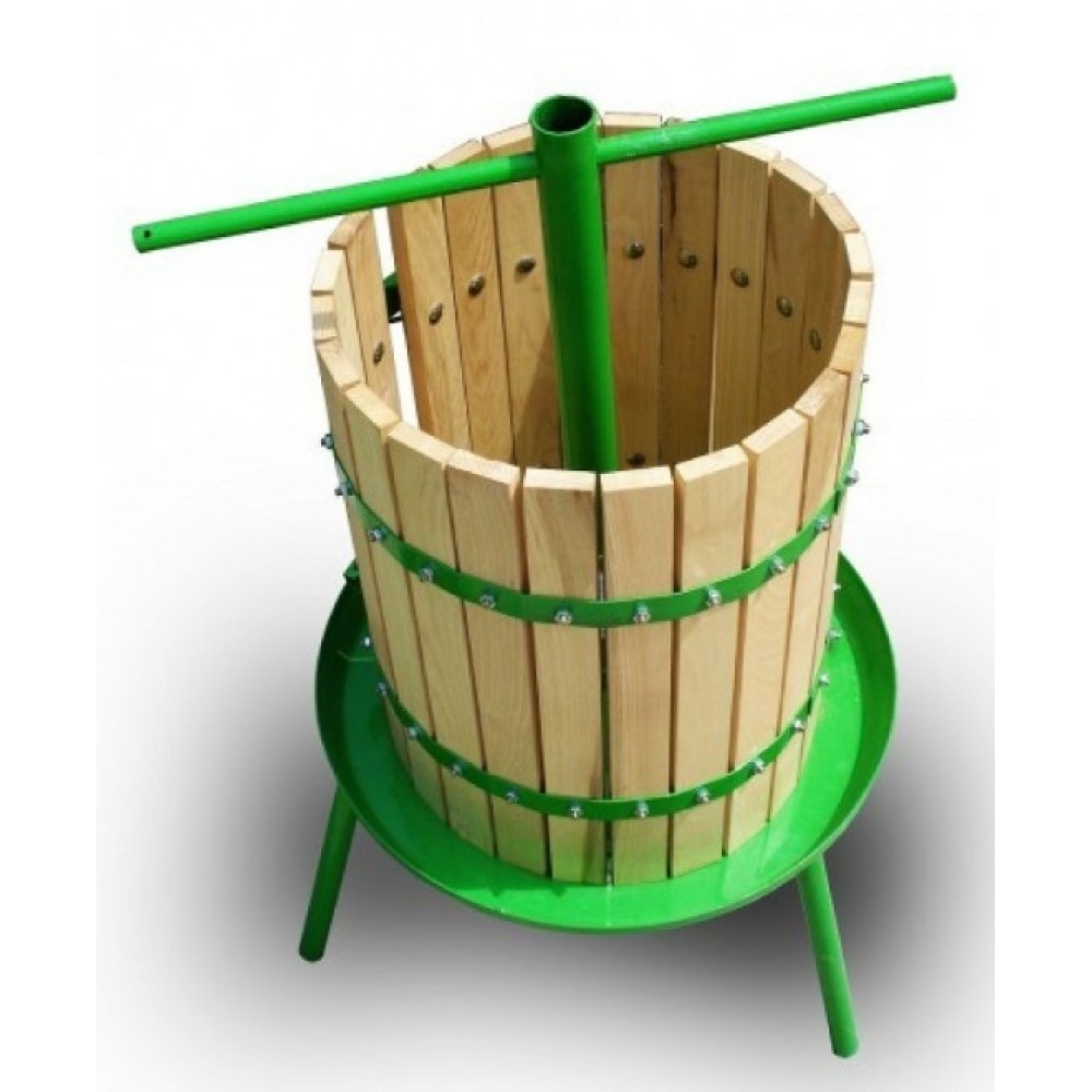 *CADOU* Teasc 35L pentru zdrobit struguri, manual, vopsit electrostatic, profesional. Cadou vinometru + foarfeca - 1 | YEO