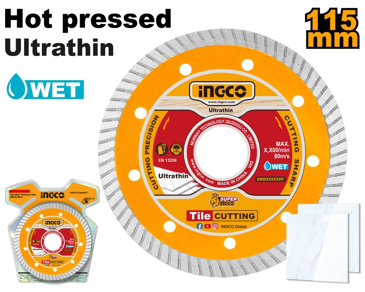 Disc Diamantat Turbo Ultra Subtire 115mmx8mm