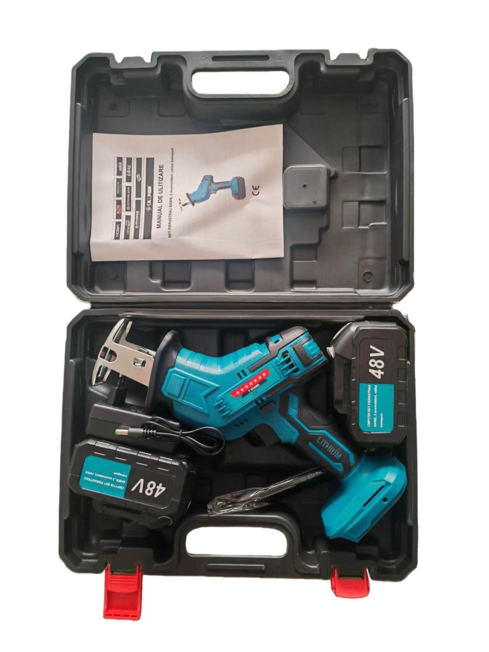 Fierastrau sabie 48v cu 2 acumulatori Li-Ion, sistem quick release, valiza transport, Campion CMP1725F